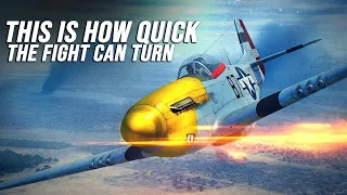 This Is How Fast The Tables Can Turn | P-51 Vs Fw-190 Dogfight | World War II | IL-2 Great battles |
