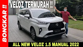 Bongkar || Toyota All New Veloz 1.5 Manual 2021-2022 || Review Exterior & Interior Veloz Termurah