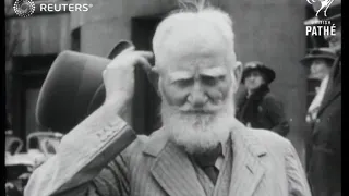George Bernard Shaw attends Malvern Festival (1937)