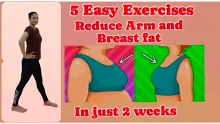 Do these exercises for reduce arms and Breast fat in just 2 weeks#workout#weightloss#fitness#viral.