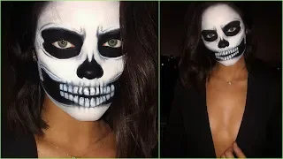Get Ready With Me: Halloween Skull Makeup!  2018