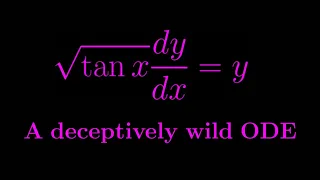 A simple yet captivating differential equation