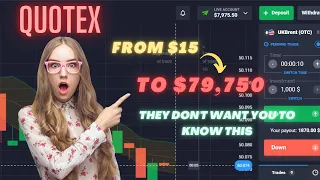 10 Seconds Strategy - from $15 to $79,750 LIVE Trading on Quotex - Best Binary Options Strategy 2023