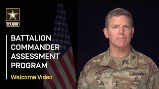 Welcome to the Battalion Commander Assessment Program