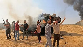 Палестинцы подбили израильский танк