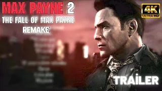 Max Payne 2 Remake | Unreal Engine 5 - Trailer 4K 2023