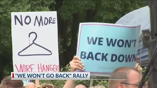 Ohio Democrats speak at statehouse rally on Supreme Court abortion ruling