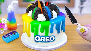 Miniature OREO Cake 🌈🍫 Colorful Miniature Oreo Chocolate Cake Recipe Ideas | 1000+ Miniature Ideas