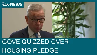 Investigative journalist Dan Hewitt challenges Michael Gove over social housing pledge | ITV News