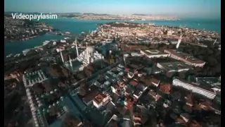 Emsal & Halit bilgiç  yarım kaldı (şiirli ben sana mecburum gün batımı) dronla İstanbul
