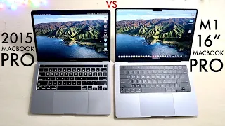 16" M1 MacBook Vs 2015 MacBook Pro! (Comparison) (Review)