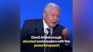 David Attenborough Shocked World Leaders With This Powerful Speech