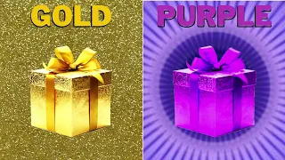 GOLD or PURPLE? 🎁 CHOOSE YOUR GIFT 🎁 ESCOLHA SEU PRESENTE 🎁 ELIGE UN REGALO 🎁 #009