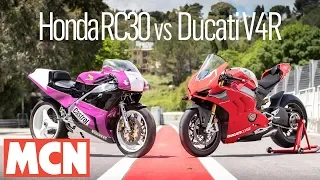 Honda RC30 vs Ducati V4R comparison | MCN | Motorcyclenews.com