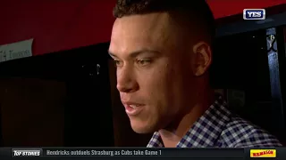 Aaron Judge reflects on Game 2 loss vs. Cleveland