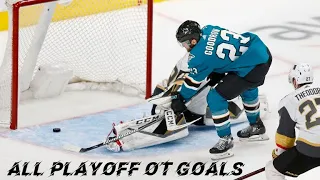 San Jose Sharks Playoff Overtime Goals (up until 2019)