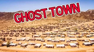 ABANDONED gigantic GHOST TOWN in the California Desert (bloody hospital found)