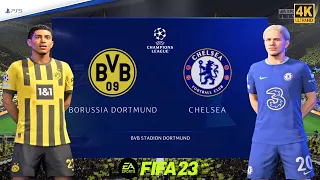 FIFA 23 PS5 - Borussia Dortmund vs Chelsea  | Champions League 2023 | PS5™ [4K ] Next Gen