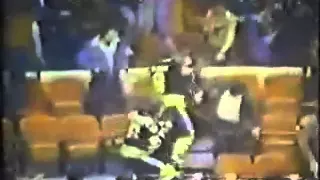 Boston Bruins Go Into The Stands In 1979