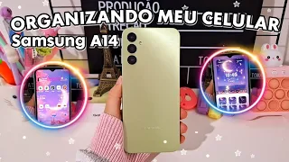 Organizando meu celular do zero! Samsung galaxy a14 💚 One UI 6 Android 14