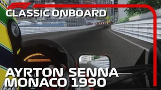 F1 Classic Onboard Recreation: AYRTON SENNA McLaren MP4/5B | 1990 Monaco Grand Prix