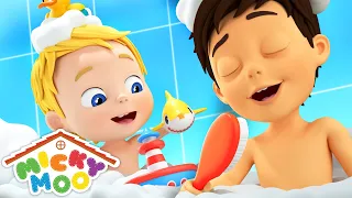 Bath Song | Micky Moo Nusery Rhymes & Kids Songs