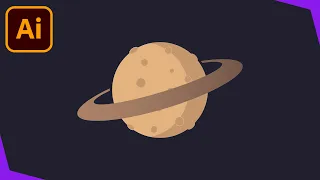How To Draw Saturn In Adobe Illustrator | Outer Space Series