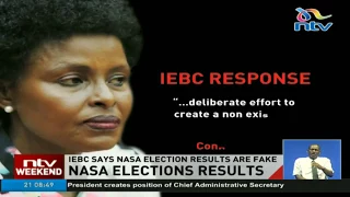 IEBC says NASA election results are fake