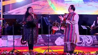 Aaja Sanam Madhur Chandni Mein | Shurjo Bhattacharya and Aishwarya Kashinatan