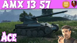 AMX 13 57 ACE WOT Blitz 3.1k dmg 4 kills | Littlefinger on World of Tanks Blitz