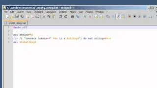 Batch 59 Continuing "Create String" Function