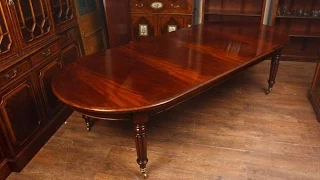 Mahogany Victorian Dining Table Extending Tables