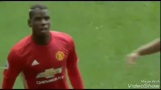Paul pogba's first manchester united goal celebration vs Leicester 2016