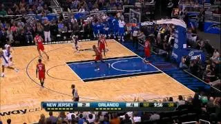 Dwight Howard Blocks Kris Humphries and Alley oop HD