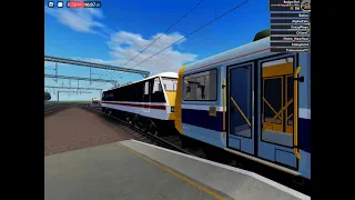 Class 90 Dragging 4 class 142 Pacers in British Railway