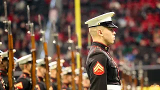 US Marine Corps Silent Drill Platoon Half Time Performances | 2019