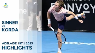 Jannik Sinner vs. Sebastian Korda Highlights | 2023 Adelaide International 1 Gameplay PS5