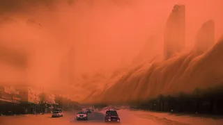 Skies turn orange as Texas dust storm strikes Lubbock with powerful wind