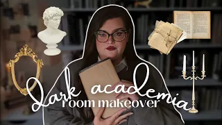 dark academia library and room makeover *aesthetic*