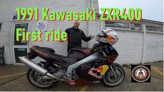 1991 Kawasaki ZXR400 Maiden ride after rebuild