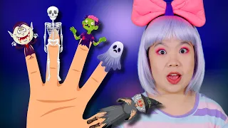 Halloween Finger family | Scary Fruits & Vegetables!  | Kids Funny Songs