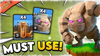 TH9 Golem Avalanche Attack Strategy | Best TH9 War Attack Strategy 2023 | Clash Of Clans