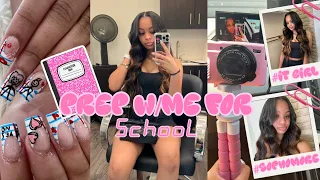 BACK TO SCHOOL MAINTENANCE/PREP VLOG | hair, nails, lashes, 1st day outfit, etc..|| Ra’Mariah Alexia