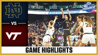 Notre Dame vs. Virginia Tech Game Highlights | 2024 Ally ACC Women's Basketball Tournament