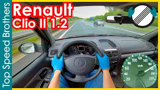 Renault Clio II Typ B 1.2 (2010) AUTOBAHN POV TOP SPEED 🚀 #TopSpeedBrothers