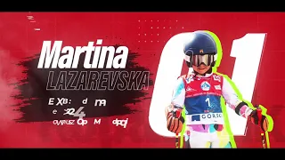 The winning GS race⛷️🥇 Martina, 7 years old ⛷️ #skiing #enjoy #train #win