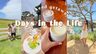 DAYS IN THE LIFE! | weekend getaway, hiking + healthy eats 🌸🌿