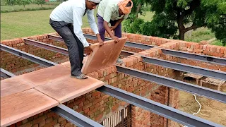 amazing low cost home working processing selaab making | गाटर पत्थर की छत बनाने का तरीका ओल्ड तकनीक