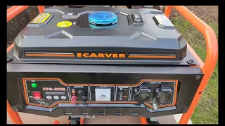 Бензиновый генератор CARVER PPG- 3900, 220/12, 3.2кВт