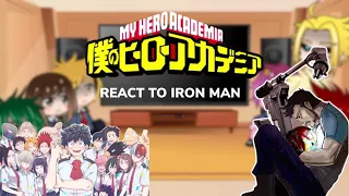 MHA React to Avengers ( Iron Man ) | Part 3.5 |